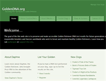 Tablet Screenshot of goldendna.org